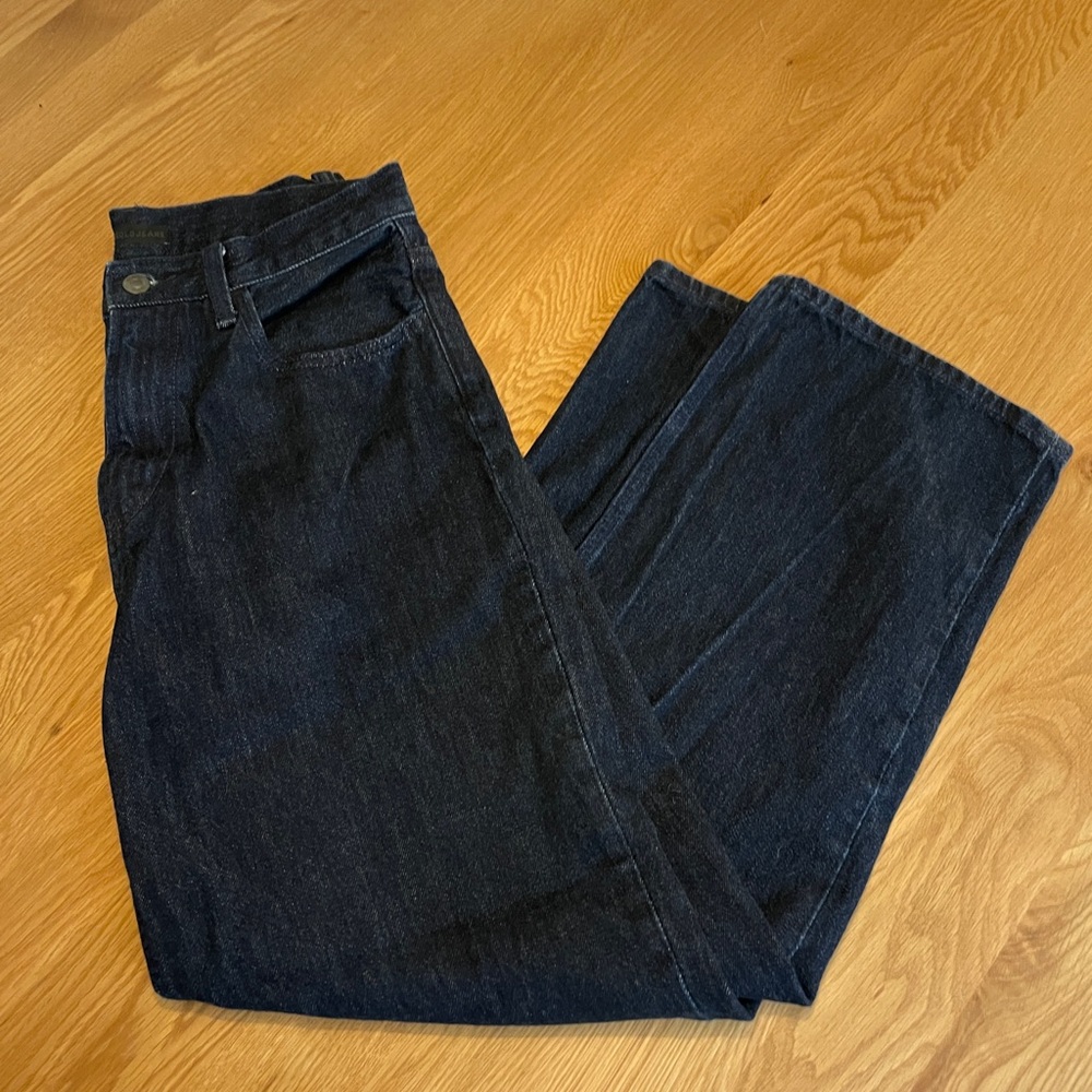 Uniqlo Wide Straight Jeans - Dark Wash